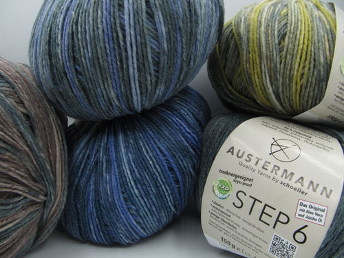 Austerman, Step 6, Shetland Tweed, sukkalanka, 150g
