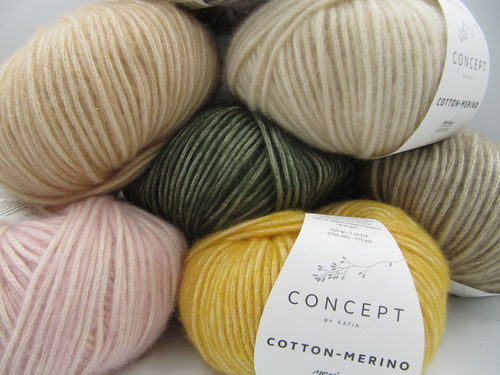 Katia, Concept, Cotton-Merino, merinopuuvillalanka, 50g